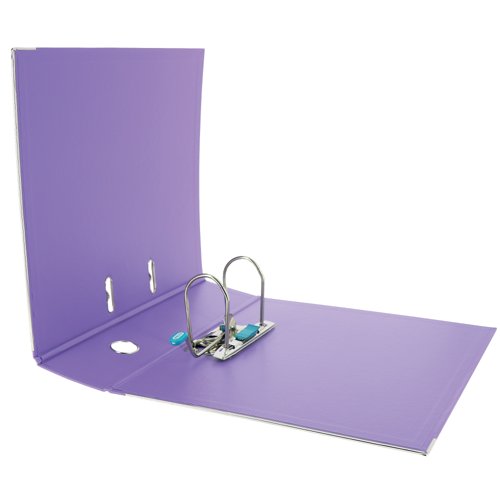 Elba 70Mm Lever Arch File Plastic A4 Purple 100202167