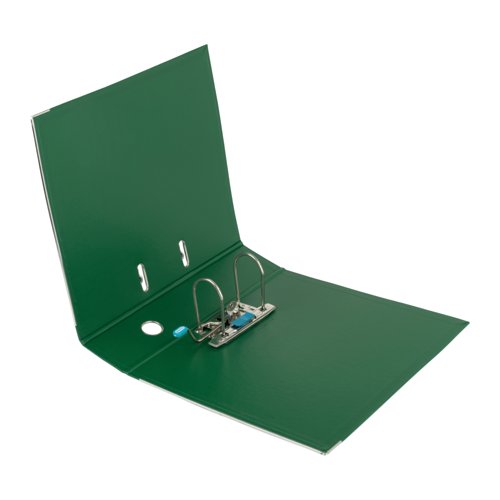 Elba 70Mm Lever Arch File Plastic Green A4 100202174