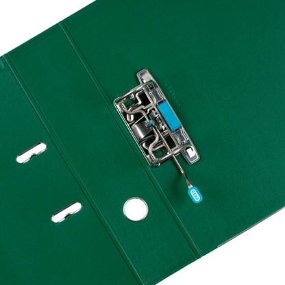 Elba 70Mm Lever Arch File Plastic Green A4 100202174