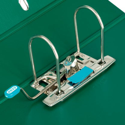 Elba 70Mm Lever Arch File Plastic Green A4 100202174