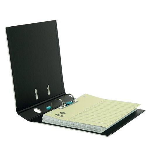 Elba 50Mm Lever Arch File Plastic A4 Black 100202102