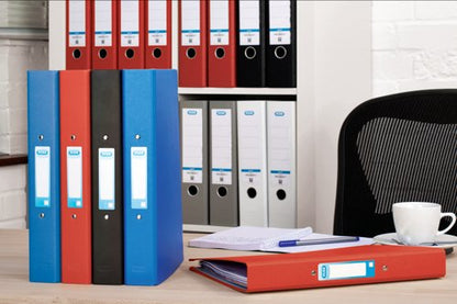Elba 25mm Ring Binder Paper Over Board A4 Black (10 Pack) 400033495
