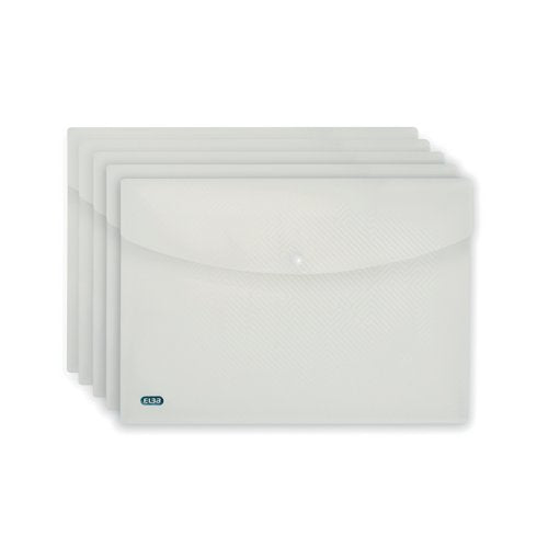 Elba Snap Wallet A4 Clear (5 Pack) 400123618