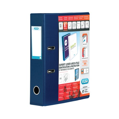 Elba Vision 70Mm Lever Arch File A4 Blue 100082303