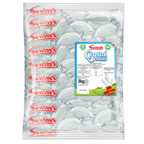 Swizzels Crystal Mints 3kg | Bulk Bag Boiled Mint Sweets
