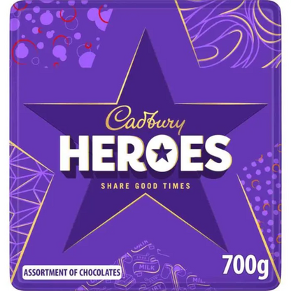 Cadbury Heroes Square Limited Edition Gift Tin 700g