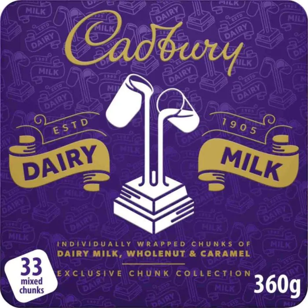 Cadbury Mixed Chunks Tin 360g