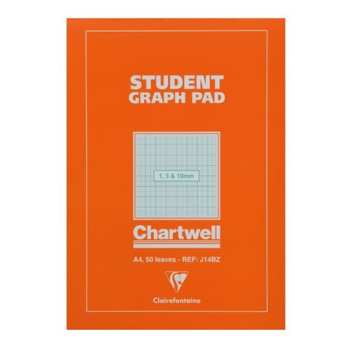 Chartwell A4 Orange Student Graph Pad Pack 10's - UK BUSINESS SUPPLIES