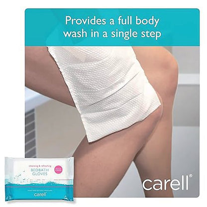 Clinell Carell Bed Bath Gloves (Pack of 8) CBBGL8