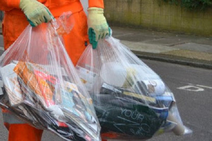 Eco Clear Refuse Sacks Bin Bags Heavy Duty 15kg CHSA (18x29x38) 200 Bags