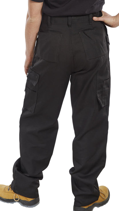 Beeswift Workwear Premium Black Cargo Trousers {All Sizes}