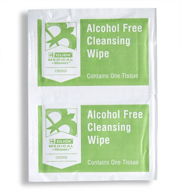 Click Medical Alcohol Free Wipes x 100 Sachets