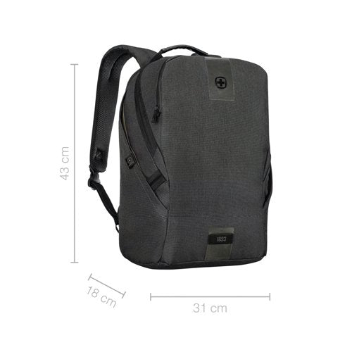 Wenger MX ECO Light 16 Inch Laptop Backpack with Tablet Pocket Black 612262