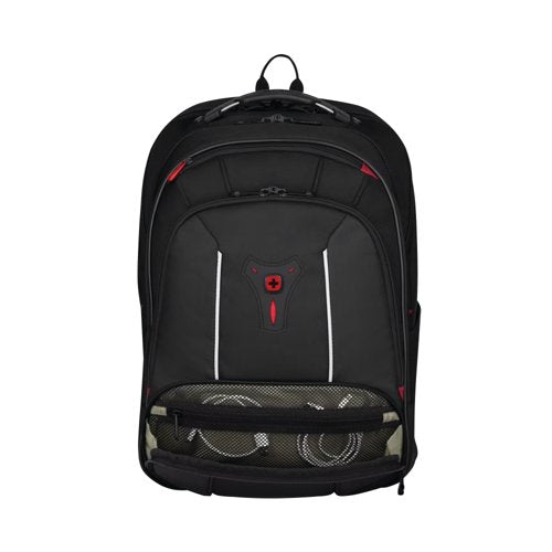Wenger Carbon Pro Business Backpack with 15.6 Inch Laptop Sleeve and Tablet Pocket Black 653129