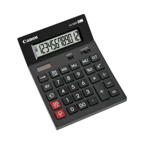 Canon AS-2200 12 Digit Desktop Calculator Black 4584B001