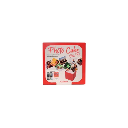 Canon Photo Cube PG-540/CL-541 K/CMY Ink/PP-201 5x5 in Photo Paper Plus Glossy II 5225B012