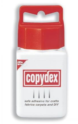 Copydex White Latex Adhesive with Brush Applicator 3x125ml