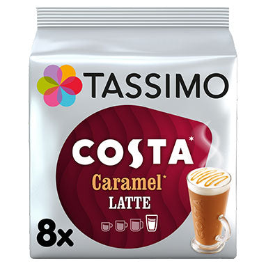 Tassimo Costa Caramel Latte Coffee Pods 8 Drinks 4031637