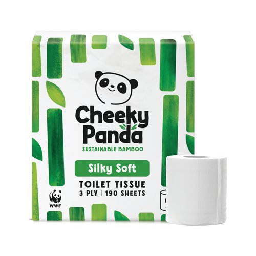 Cheeky Panda 3-Ply Toilet Tissue 9 Rolls per Pack (Pack of 5) PFTOILT9X5