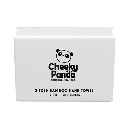 Cheeky Panda Z-Fold 2-Ply Bamboo Hand Towel 200 Towels per Pack (Pack of 15) ZHANDTW15