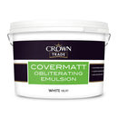 Crown Trade Covermatt Obliterating Emulsion 10 Litre WHITE