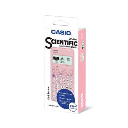 Casio FX-83GTCW Plus Scientific Calculator Pink FX-83GTCW-PK-WUT