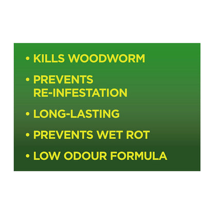 Cuprinol 5 Star Complete | Clear Treatment| Woodworm and Rot Prevention | 1Litre