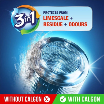 Calgon 3-In-1 Washing Machine Cleaner  15 Tablets
