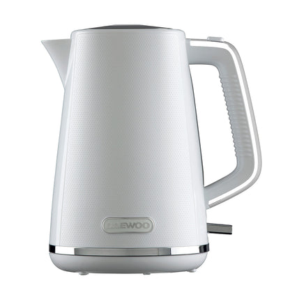 Daewoo Stirling Jug Kettle | 1.7Litre | Cordless Swivel Base | 3KW with Rapid Boil |  White