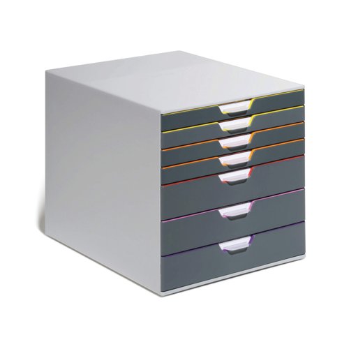 Durable Varicolor 7 Drawer Desktop Organiser Colour Coded A4+ 760727