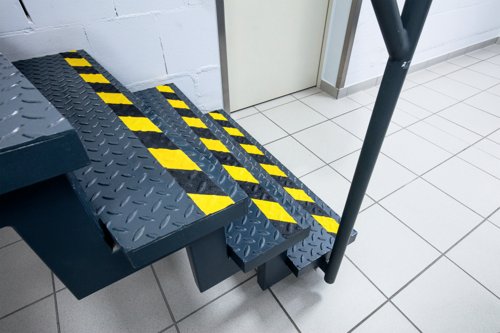 Durable DURALINE GRIP+ Strong Anti Slip Hazard Warning Floor Tape 50mmx15m Yellow/Black 1097130