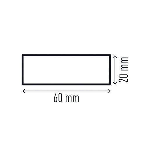 Durable Surface Protection Profile S20 Yellow/Black (Pack of 5) 1108130