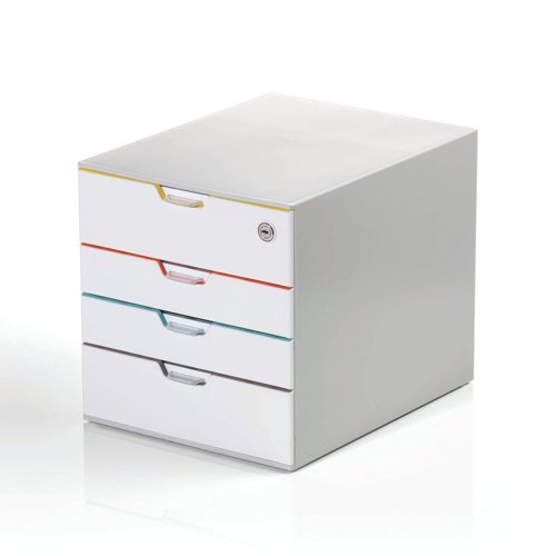 Durable Varicolor Mix Safe 4 Drawer Storage Organiser A4+ 762627