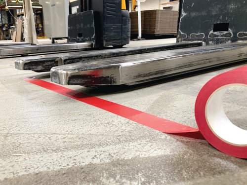 Durable Duraline Floor Marking Tape 50mm x 33m Red 104403