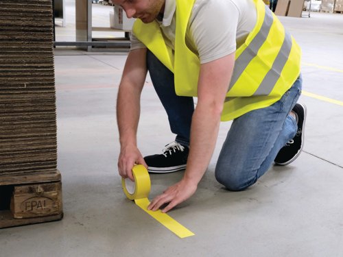 Durable Duraline Floor Marking Tape 50mm x 33m Yellow 104404