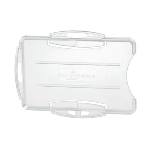 Durable ID Card Holder For 2 Cards 54x87mm Transparent (Pack of 10) 891919
