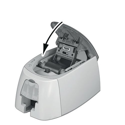 Durable DURACARD ID 300 ID Name Badge Card Printer with Ribbon and 100 Cards 891065