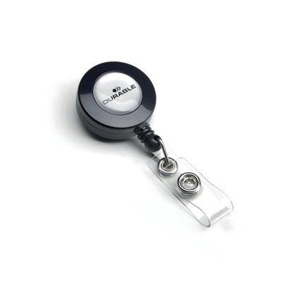 Durable Secure Retractable Clip Badge Reel for ID Cards and Keys (Pack of 10) 8152/58