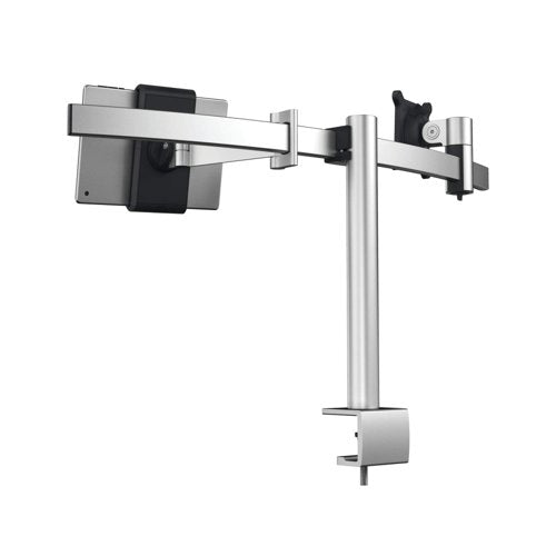Durable Monitor Mount PRO for 1 Screen Up to 27in 1 Tablet Up to 13in + Desk Clamp Attachment 508723