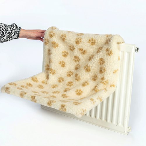 Danish Design Cat Kumfy Kradle Radiator Pet Bed Wide Cream KKW