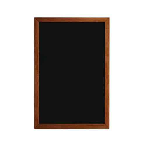 Deflecto Wall Mounted Chalkboard 400x600mm Teak WCB-40-60-TE