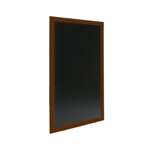 Deflecto Wall Mounted Chalkboard 400x600mm Teak WCB-40-60-TE