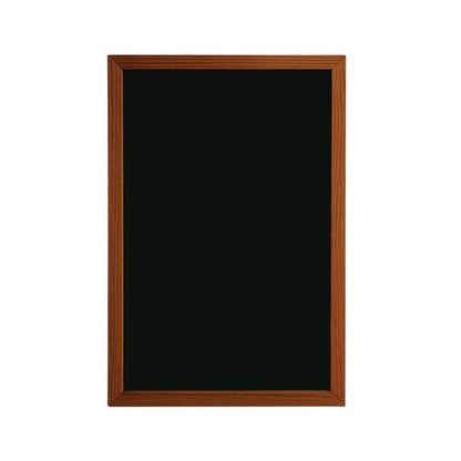 Deflecto Wall Mounted Chalkboard 600x800mm Teak WCB-60-80-TE