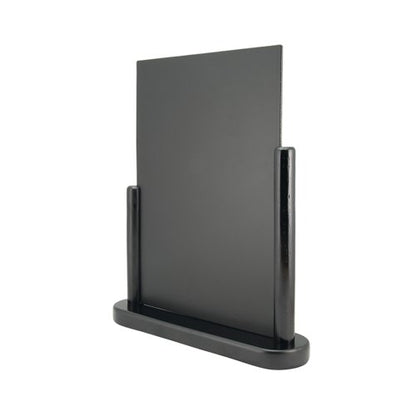 Deflecto Double Sided Medium Countertop Chalkboard Information Display Black TCB-MED-BLK
