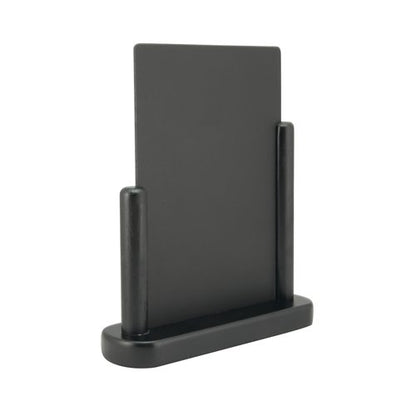Deflecto Double Sided Small Countertop Chalkboard Information Display Black TCB-SM-BLK