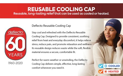 Deflecto Reusable Cool and Heat Cap Blue DEFCP-CAP