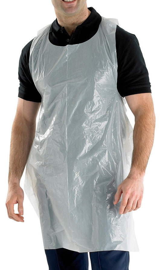 Disposable Aprons White x 1000 - UK BUSINESS SUPPLIES