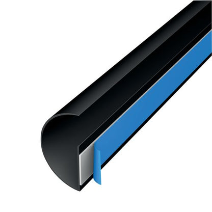 D-Line Self Adhesive Cable Tidy 50mmx25mmx1m Black (Pack of 2) 1MCT5025B/2
