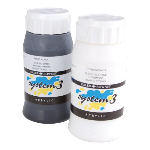 Daler-Rowney System 3 Acrylic Paint 500ml Yellow Ochre 005969