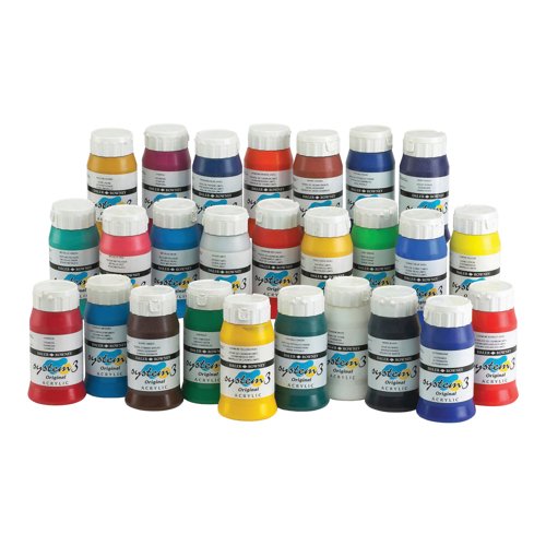 Daler-Rowney System 3 Acrylic Paint 500ml Cobalt Blue 500ST3CB
